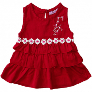 020-83301 Платье для девочки, 2-5 лет, бордовый 020-83301 Платье для девочки, 2-5 лет, бордовый